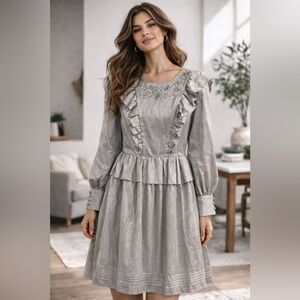 NWT Elegant Silver/Gray Women's Dress
